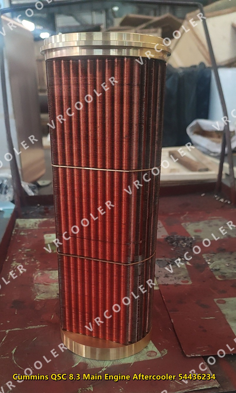 Cummins QSC 83 Main Engine Aftercooler 54436234 Cummins QSC 83 Main Engine Aftercooler 54436234